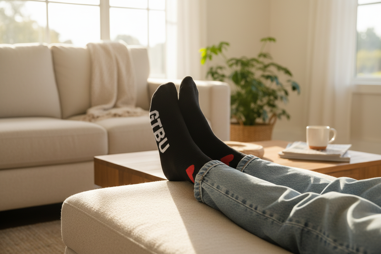 GTBU Socks - Couch Lifestyle