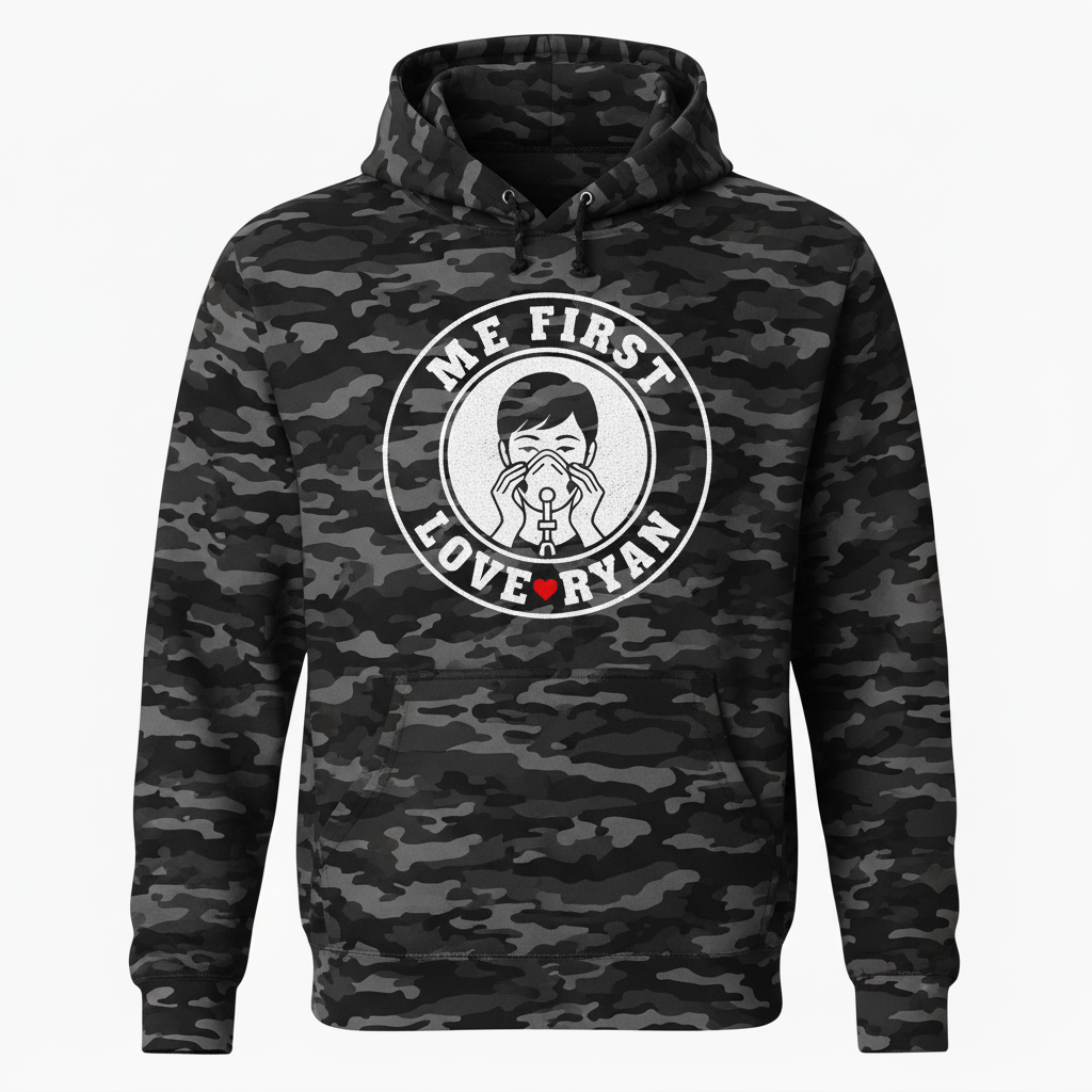 Me First Love Ryan - Digital Camo Hoodie