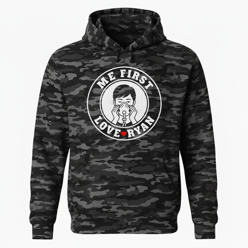 Me First Love Ryan - Digital Camo Hoodie