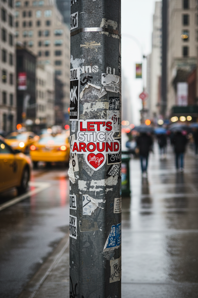 Let's Stick Around | Sticker